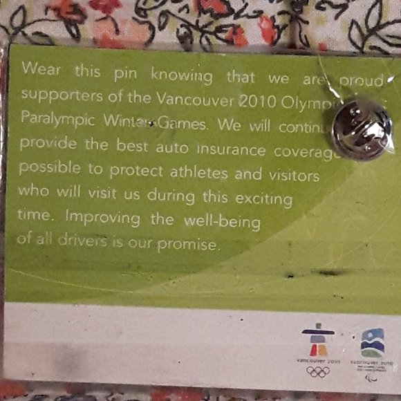 Collectable ICBC Vancouver 2010 Winter Olympics Hockey Enamel Pin - Picture 4 of 4